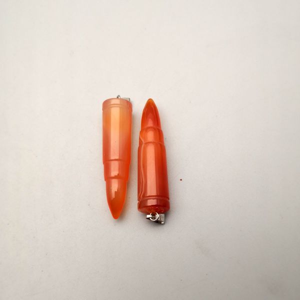

fashion 12pcs/lot stone agates red for bullet natural necklaces & making pendants jewelry charm pendulum head wholesale lcmrm