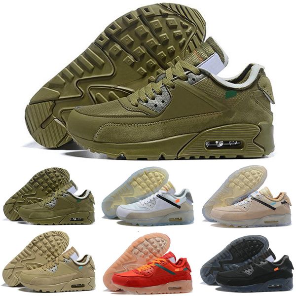 

2019 new men womens shoes classic 90 men kids and women running shoes sports trainer cushion surface breathable sports shoes, Black