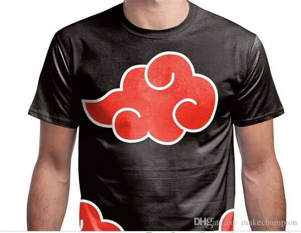 

наруто printed мужские дизайнерские футболки summer сыпучие o-образным вырезом с коротким рукавом пара топы подростковая мода повседневная ф, White;black