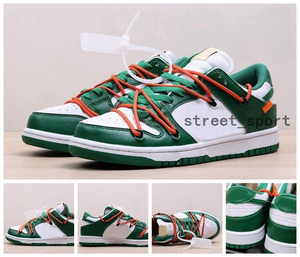 

2020 futura x sb dunk low off running shoes women mens designer sneakers skateboard green orange mca blue white dunks des chaussures taquets, White;red