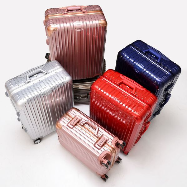 

travel trolley case spinner aluminum bussiness travel suitcase brand trolley case cabin luggage on wheels high quality
