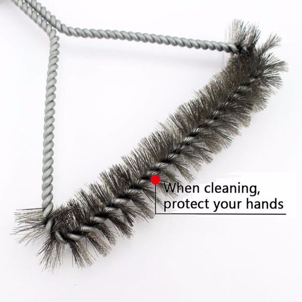 

tools & accessories stainless steel barbecue grill brush wire cleaner outdoor bbq clean tool with handle cleaning 4.30