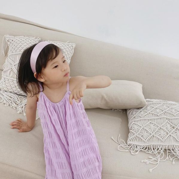 

2020 new girls overalls summer cool fashion girls pants 2-7t qh752, Blue