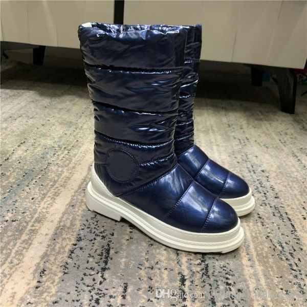 

женщины зима прочный водонепроницаемый противоскользящий rainboot колено загрузки открытый кемпинг пешие прогулки велоспорт скольжения на вы, Black