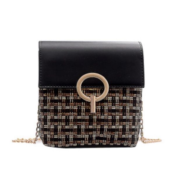 

women's rattan woven straw bag shoulder bags crossbody summer retro beach bag /by