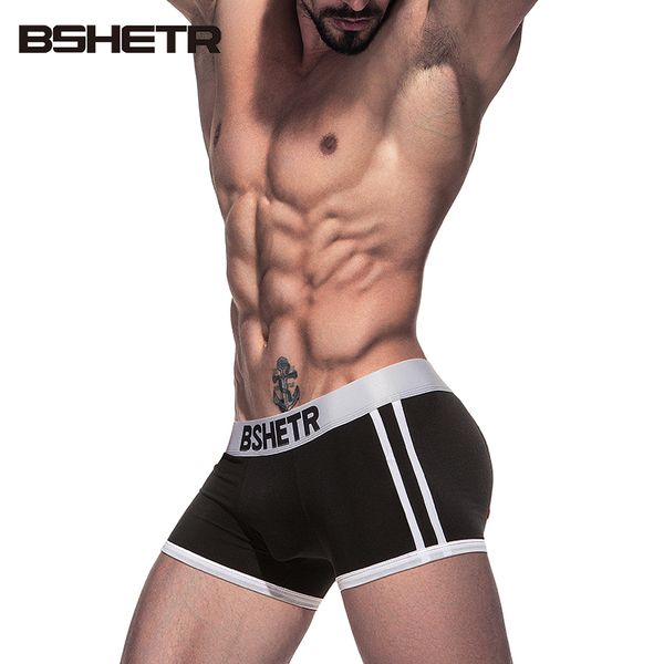 

bshetr brand underwear men boxers shorts men cueca boxer cotton boxershorts mens underwear boxer men underpants 016, Black;white