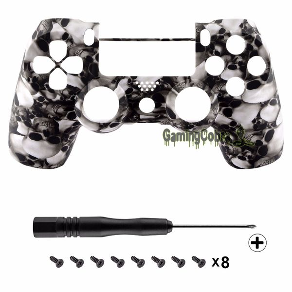 

skulls soft grip part front shell for ps4 pro ps4 slim controller jdm-040 jdm-050 jdm-055 #sp4fs07