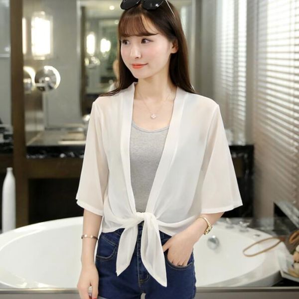 

new arrival women's short sleeve solid silk sweater knitting shrug lady fashion short cardigans sweater waistcoat, White;black