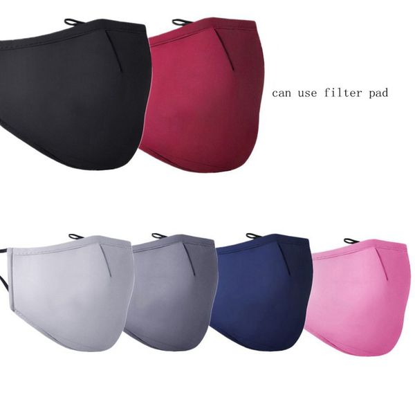 

adjustable anti dust face mask cotton mouth masks muffle mask for cycling camping travel washable reusable pm2.5 mask 6 colors ljjk2148