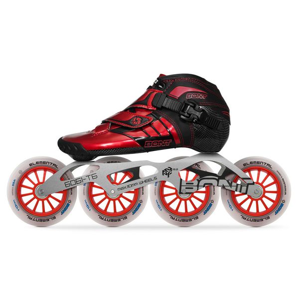 

2019 original bont z 2pt speed inline skates heatmoldable carbonfiber boot 4*90/100/110mm 6061 elemental wheel skating patines