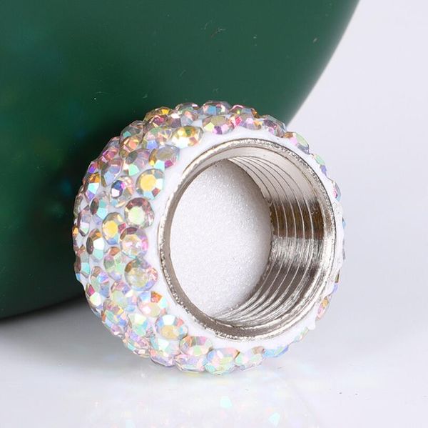

portable round mini hip flask 304 stainless steel wine kettle crystal cover colorful ladies flagon