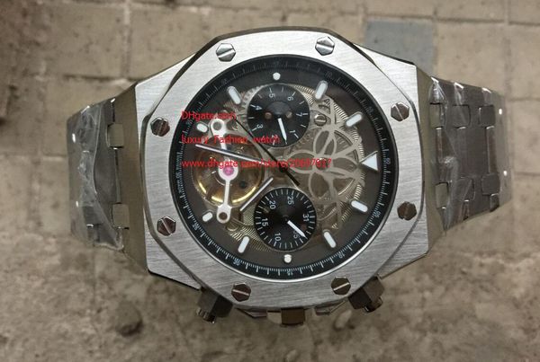 

бесплатная доставка завод поставщик высокое качество luxury hot 44мм автоматическое движение нержавеющей стали мужские мужские часы часы нет, Slivery;brown