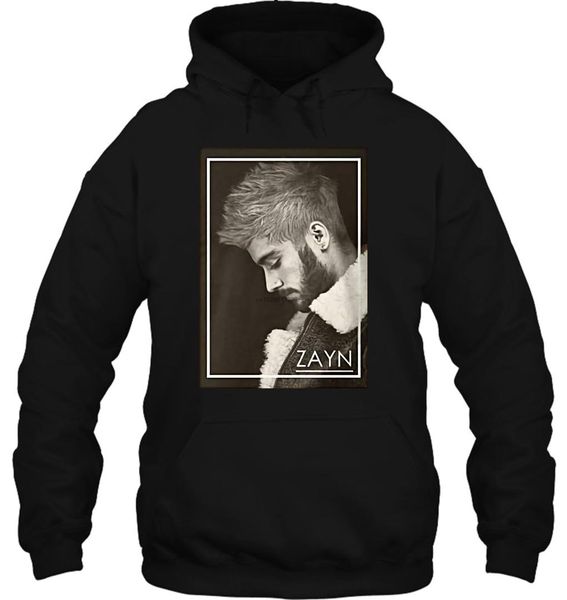 

men hoodie fashion crew neck novelty zayn malik music women streetwear, Black