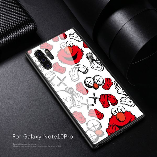 

Роскошный телефон чехол для Samsung Galaxy S10 плюс Примечание 10 9 Glass Designer Phone Case для iPhone 7 8