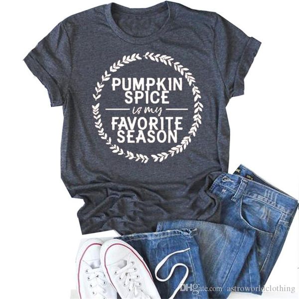 

halloween pumpekin spice womens tshirts summer short sleeve crew neck designer womens fashion breathable female tees, White