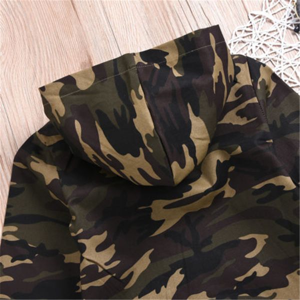 

0-24m kids clothes newborn long sleeve hooded jacket baby boys outwear tracksuit hoodies for baby girls clothes camouflage coat, Black