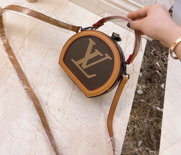 

роскошная круглый торт шляпа сумка дизайнерская марка высокого качества crossbody мешок 5a женщины лучшие сумки на ремне, Black