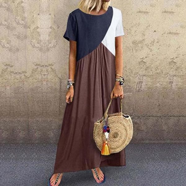 

fashion women summer dresses new arrival designer panelled dress womens streetwear long skirts luxury women clothes plus size, Black;gray