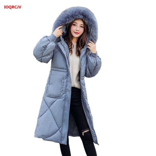 

women winter jacket fashion slim female parkas fur collor hooded long coat thick warm down cotton padded jackets outwear w1414, Tan;black