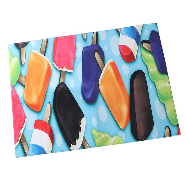 

realistic colorful ice cream non-slip floor carpet, soft durable living room carpet