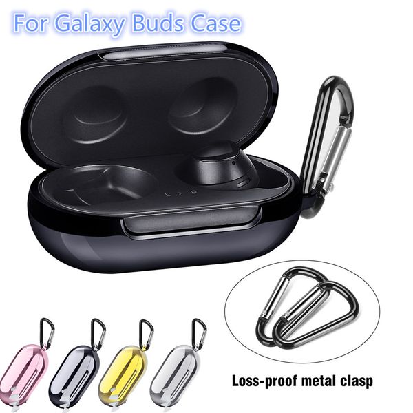 

for samsung galaxy buds tpu electroplating luxury pro shell 4 colors 360Â° protection fingerprint-anti-loss cover case