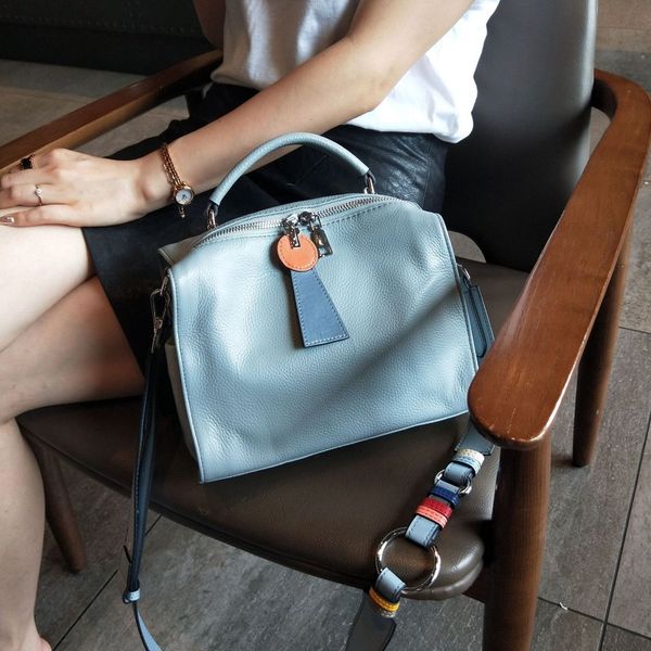 

2019 новый кожаный мешок женщин вскользь женщин способа сумки soft большой емкости