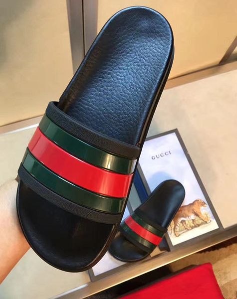 

2020 good sale sandals slippers summer sandals beach slide fashion scuffs slippers casual shoes 36-45, Black;grey
