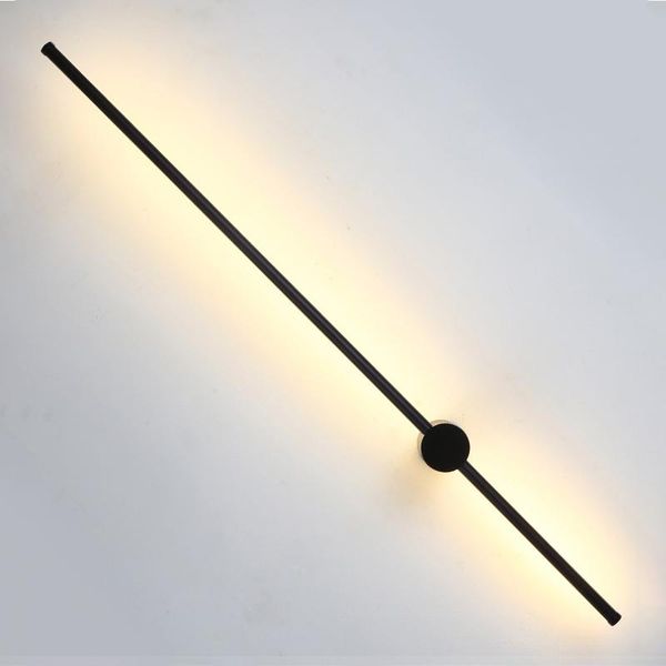 

1 pc long wall lamp modern led wall light indoor living room bedroom led bedside lamp home decor lighting fixtures black 7w 10014