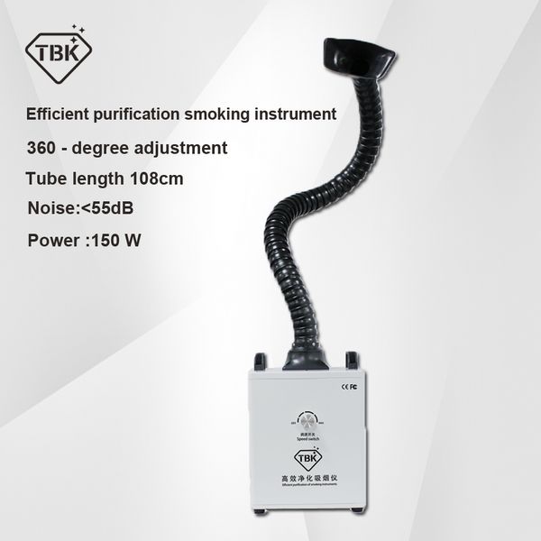 

tbk efficient purification smoking instrument soldering smoke cleaner fume extractor air cleaner filter dust clean room