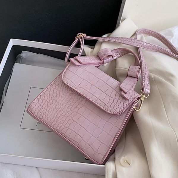 

crocodile pattern small tote bag 2020 new high-quality pu leather women's handbag travel shoulder messenger bag purses