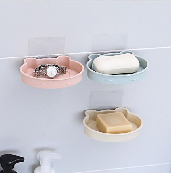 

wholesale bathroom accessories hanging wall soap box, drip soap rack, hanging storage box, creative monkey pattern soap box dh0063