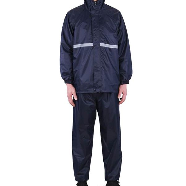 

сгущает двухсекционный дождь костюм с светоотражающие нашивки размер l-xxxl мотор дождевик велоспорт дождевик дождя штаны обложка для взросл