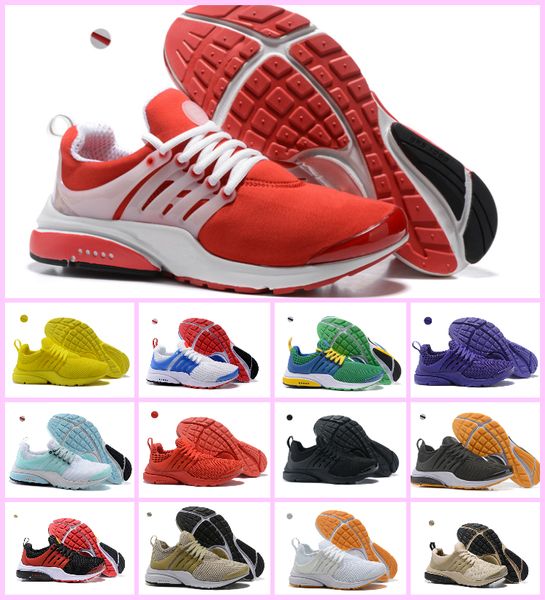 

2019 presto br qs mens womens sneaker tripel black white red running shoes trainer sports shoe athletic jogging size 36-45 ing