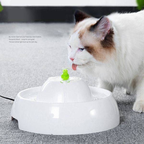 

pet fountain cat water dispenser - healthy and hygienic drinking fountain super quiet flower automatic electric water bowl for d