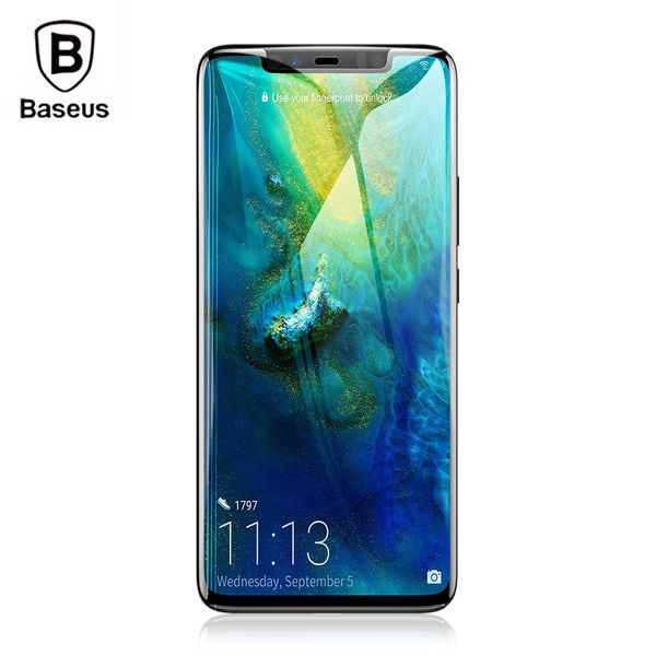 

полноэкранная изогнутая закаленная пленка baseus для huawei mate 20 pro