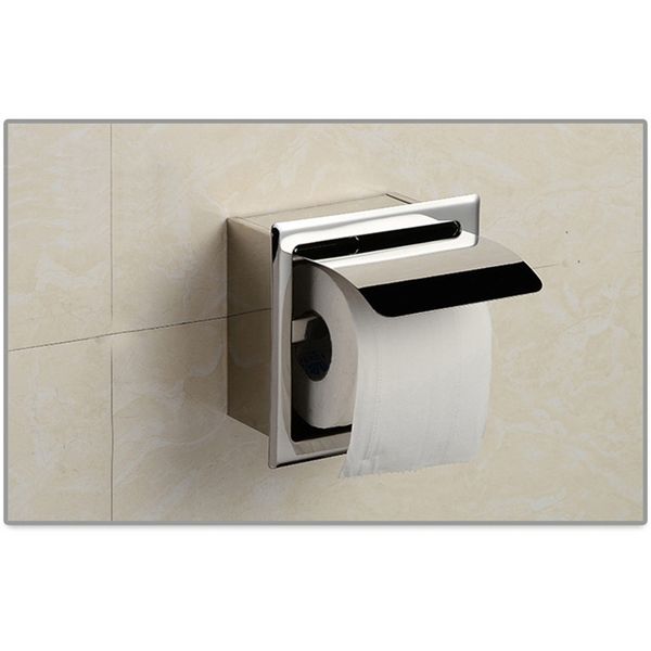 

stainless steel toilet roll paper box waterproof concealed install tissue holder fping bathroom sinks