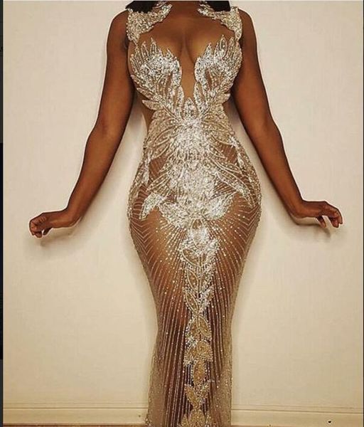 

вечернее платье зияд обнаженные 2020 юсеф aljasmi high-образным вырезом серебряные кристаллы плеча русалка f длина loor платье ким кардашян, Black;red