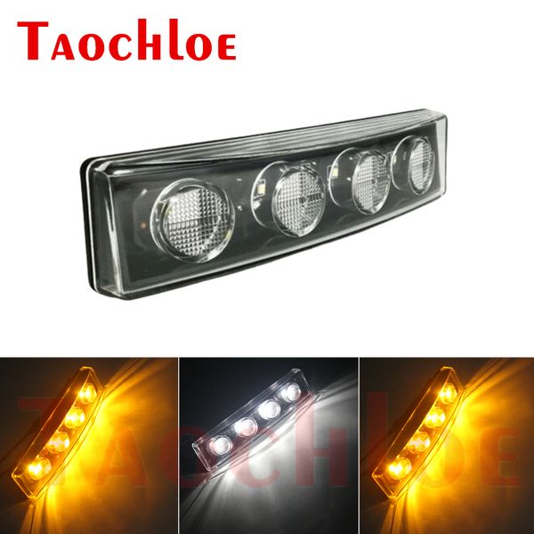 

1pc 24v white amber clearance lights for truck trailer lorry sun visor signal warning lamps side maker light