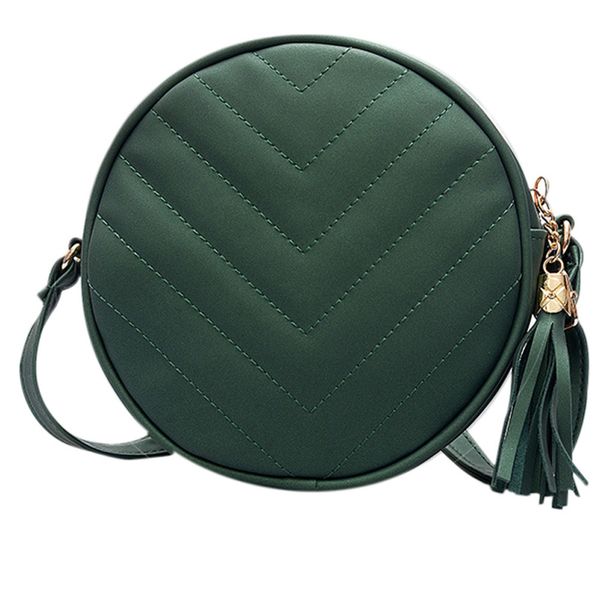 

woman round shoulder bag female adjustable braided tassel mini round bag lady versatile hobo bolsa 2019 sale
