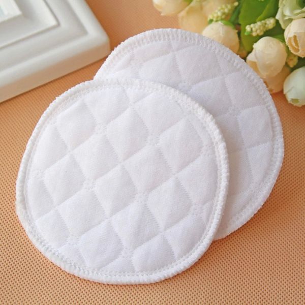 

cotton reusable breast pads nursing waterproof organic plain washable pad baby breastfeeding accessory postpartum care, White
