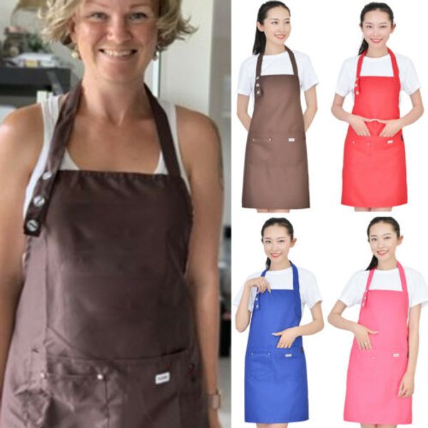

faroot men women cooking kitchen restaurant chef adjustable bib apron with pocket