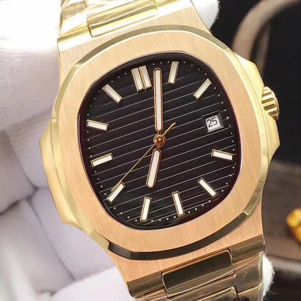 

men's luxury nautilus multi-function sapphire glass 40mm stainless steel hard man automatic mechanical watch 9 colors
