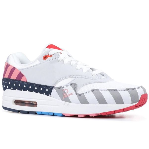 

2019 designer sneakers piet parra x 1 white grey blue multi rainbow park d running shoes women mens trainers sneakers size 36-4