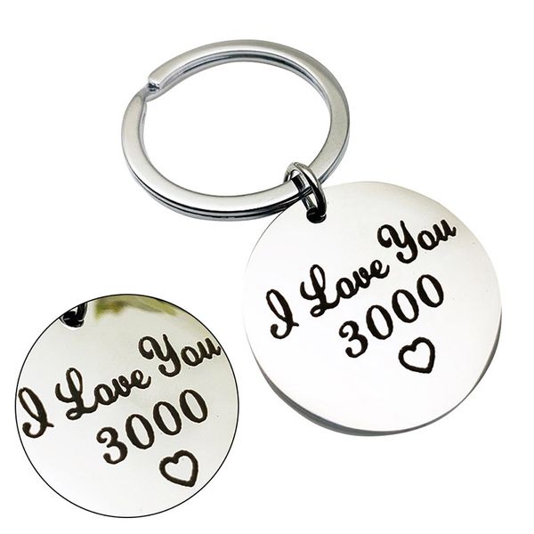 

подвески key chain man я тебя люблю 3000 брелок сумки lovers брелок подвеска llaveros, Silver