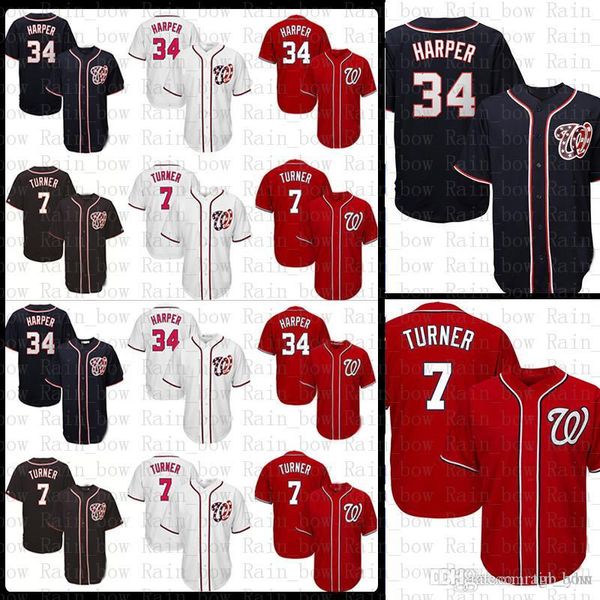 

Washington Baseball Jersey 34 Bryce Harper 7 Trea Turner jerseys Nationals Mens ADULT TOP SALE FREE SHIPPING