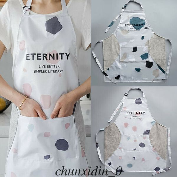 

waterproof aprons women cute cartoon apron kitchen restaurant cooking bib aprons