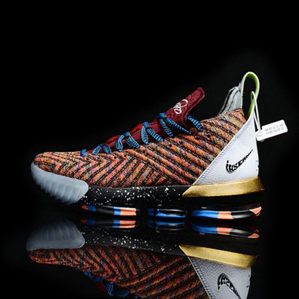 lebron 16s multicolor