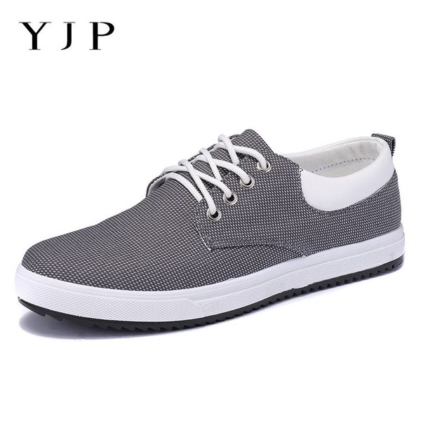 

yjp canvas casual shoes men sneakers plimsolls summer spring breathable low lace-up oxfords flat shoes sports walking flats, Black
