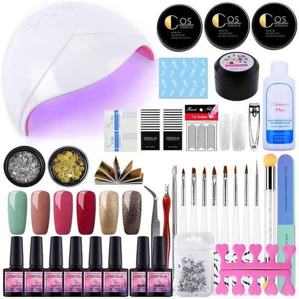 

nail set uv led lamp dryer gel nail polish set tools for manicure electric drill for art tools manicure