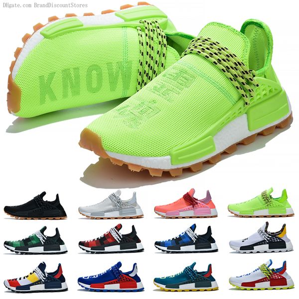 

new nmd human race x bbc soul gum pack trail running shoes nmds men women pharrell williams hu solar sports runner sneakers